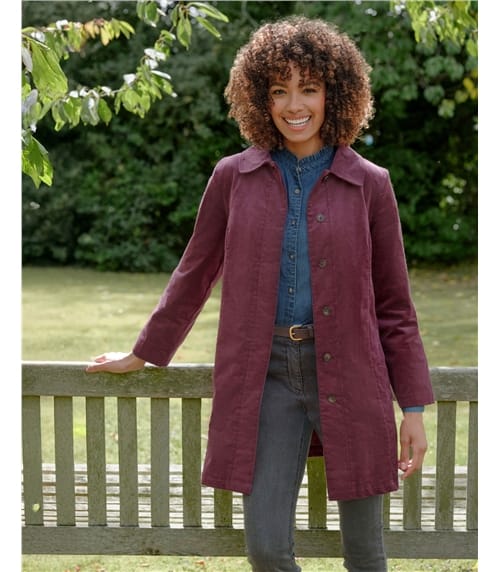 Longline Cut Cord Coat